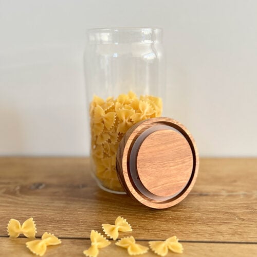Frasco de Vidrio con Tapa de Madera 800ml - Imagen 3