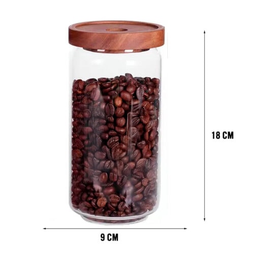 Frasco de Vidrio con Tapa de Madera 800ml - Imagen 8