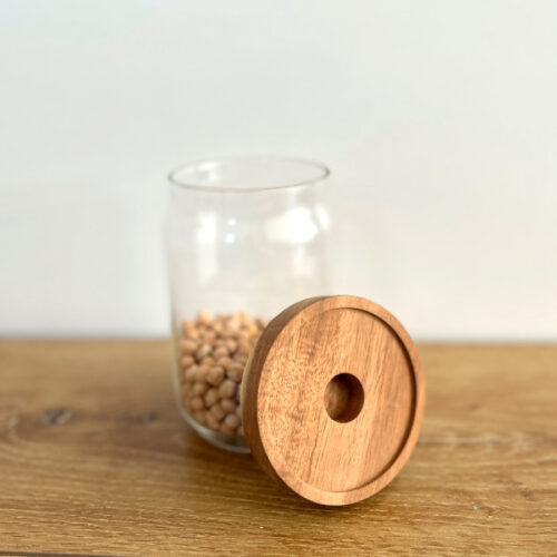 Frasco de Vidrio con Tapa de Madera 600ml. - Imagen 9