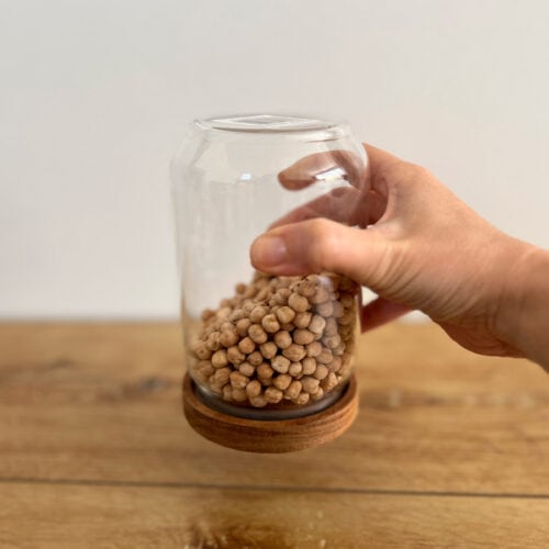 Frasco de Vidrio con Tapa de Madera 600ml. - Imagen 3