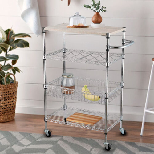 Carrito Mueble Organizador de Cocina con Ruedas Nero - Imagen 2