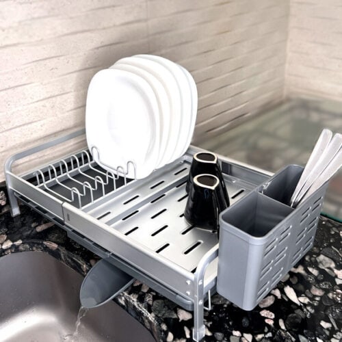 Escurridor de Plato Extensible de Aluminio con Drenaje - Imagen 4